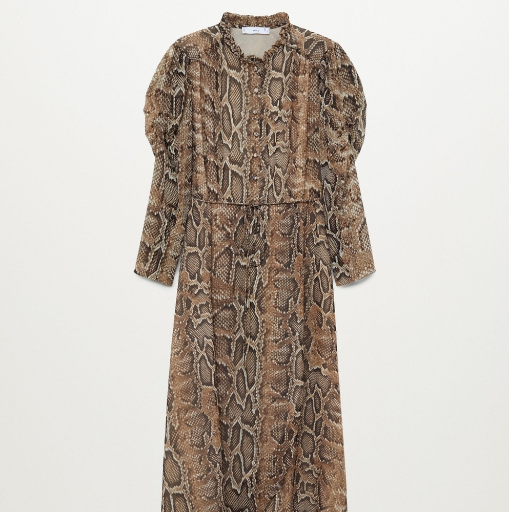 MANGO Snakeprint gown - Picture 5 of 8
